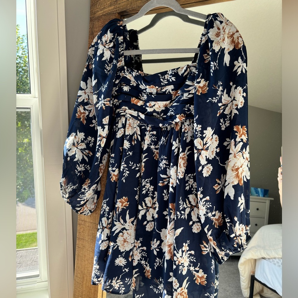 Abercrombie & Fitch Emerson Balloon sleeve Mini dress